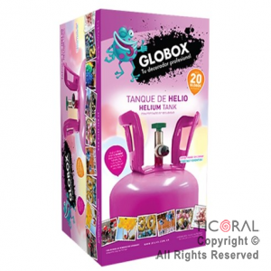 GARRAFA DE GAS HELIO CHICA (20 GLOBOS) GLOBOX x 1